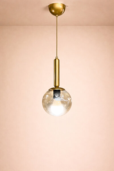 MINIMAL ETICARET VE BILGI TEKNOLOJILERI Golden Balll Slim Honey Yellow Cam Avize