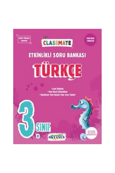 Okyanus Yayınları 3. Sınıf Classmate (ESB) Türkçe Etkinlikli Soru Bankası