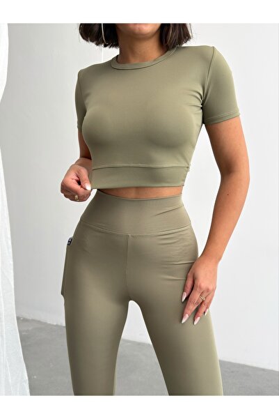 OPENDO Τιβέννο Κρου Νεκ Μπλουζάκι Crop