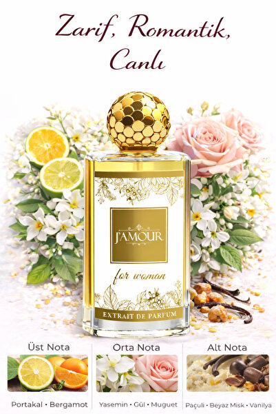 J'AMOUR EAU DE PARFUME W312 Cha. Matmazel Kadın Parfümü 50 ml Narenciye & Çiç...