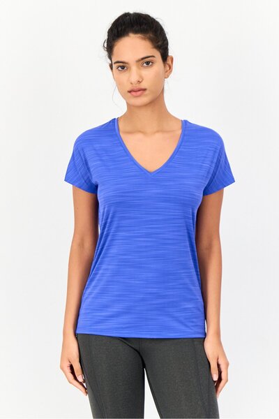 Reebok Women Sportswear Fit Brand Logo Training Top, Blue
