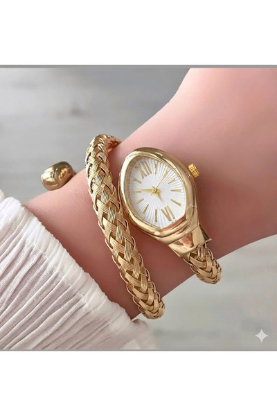 Crrju Snake Model, Wrapped Watch, Women's Wristwatch