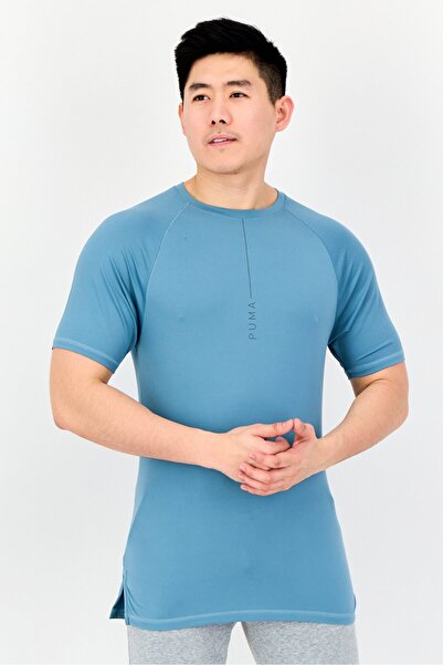 Puma Men Sportswear Fit Short Sleeve Outdoor T Shirt, Bold Blue