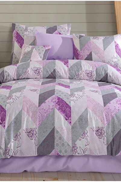 NazeninHome Σετ Παπλωματοθήκης Ranforce Eldora Διπλό 100% Βαμβακερό |   Χωρίς...