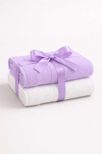 Ellaline هدية عيد الأم، طقم منشفتين لليد، 100% قطن معتمد، مع عبوة هدايا ودفتر...