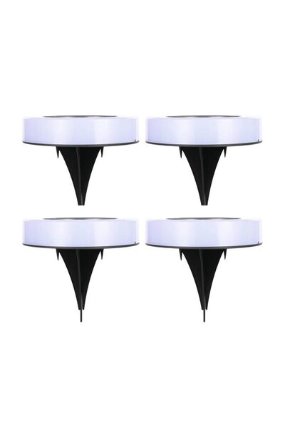 Bibilel Σετ 4 Ηλιακών Φωτιστικών LED, Κυκλικό Μοντέλο, για Κήπο, 5 W, Bibilel...