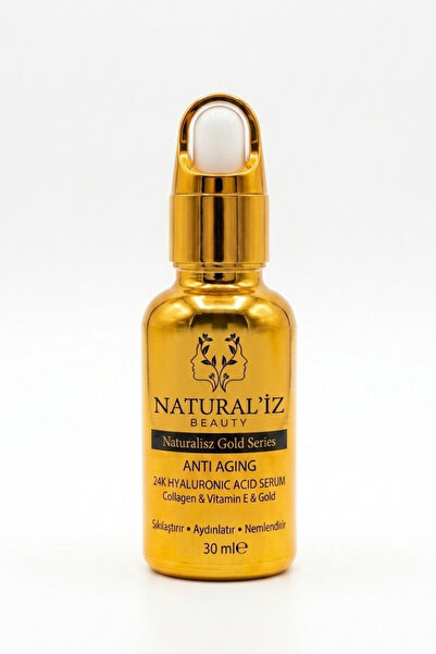 Natural'iz Beauty Hyaluronik Asit Antiaging 24k Altın Serum Kolajen+Vitamin E