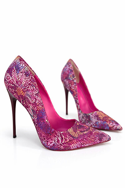 HAYYSHOES ÇİÇEKLİ STİLETTO TOPUKLU AYAKKABI