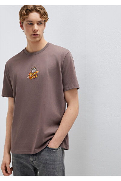 Mavi Tasmanian Devil Printed Purple T-Shirt Loose Fit / Comfortable Loose Cut...