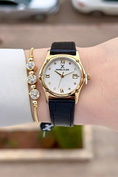 Daniel Klein Kasası Sarı Kordonu Black Renk 24 Ay Garantili 29 Mm Kadın Kol S...