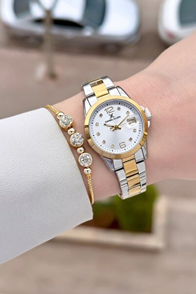 Daniel Klein Yellow Gray Color Adjustable Cord Women's Wristwatch Dkgnct1152