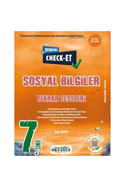 Okyanus Yayınları 7. Sınıf Kendini Check - Et Sosyal Bilgiler Tekrar Testleri