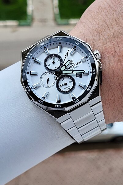 Daniel Klein Silver Color 43.5 mm Men's Wristwatch