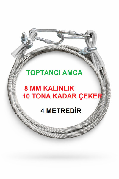 Toptancı Amca TRAFİK YÖNETMELİĞİNE UYGUN 10 TONA KADAR DAYANIKLI KALIN ÇEKİ H...