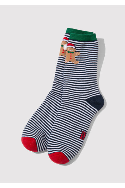 Mavi Zelené ponožky s novoročnou tematikou 1910933 -19133