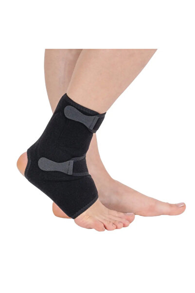 Wingmed Siyah Standart Beden W605 Malleol Destekli Cırt Ayarlı Ayak Bileklik +8 Bandajı