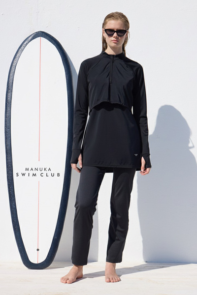 Manuka FINGERDICHTE BADEANZUG SCHWARZ