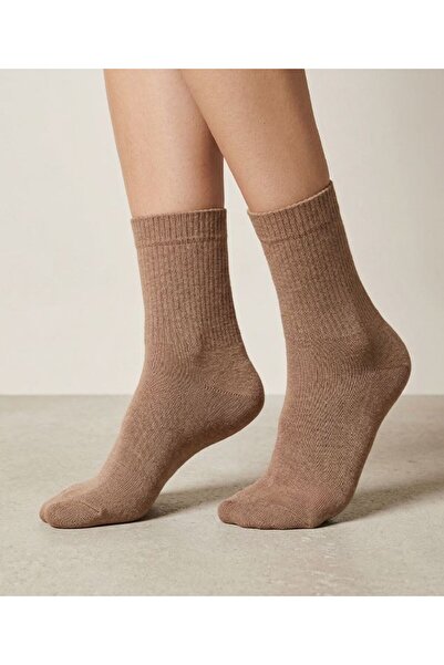 Bross Πετσέτα Απλό Γυναικείο Σετ 3 τεμαχίων Camel