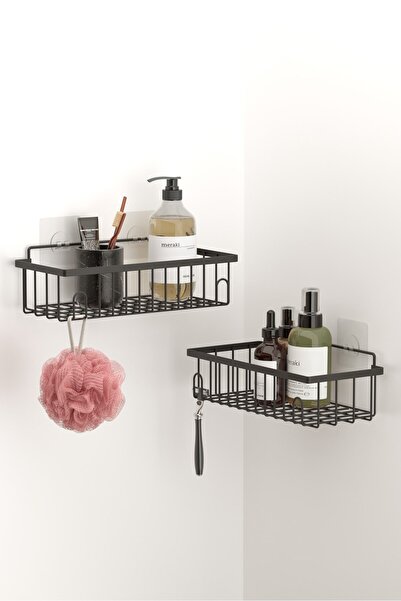 Tekno-tel Teknotel Αυτοκόλλητο Στήριγμα Σαμπουάν για Ράφι Μπάνιου με Γάντζο, ...