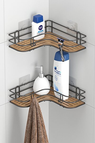 Tekno-tel Teknotel Düzenleyici Θήκη Σαμπουάν με Αυτοκόλλητους Γάντζους 2 Τεμά...