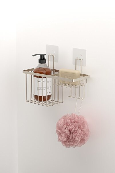 Teknotel Αυτοκόλλητη θήκη σαπουνιού μονής στρώσης, θήκη σαμπουάν Satin ST309