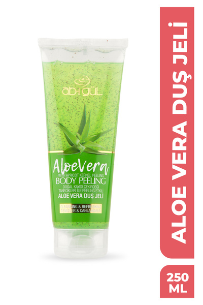 Ab-ı Gül Aleo Vera Body Peeling Natural Apricot Kernel Grains 250 Ml