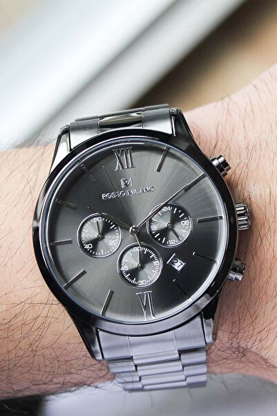 Rosso Milano RM002351 ساعة يد رجالية بحزام فولاذي
