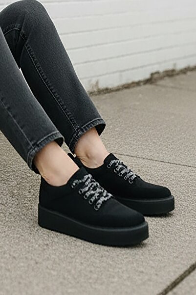 Celira Μαύρες γυναικείες μπότες με κορδόνια NSB520