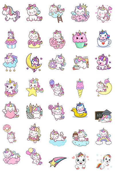 Bimotif Σετ αυτοκόλλητων με χαριτωμένα μικροσκοπικά άλογα, 700 τεμάχια (Αυτοκ...