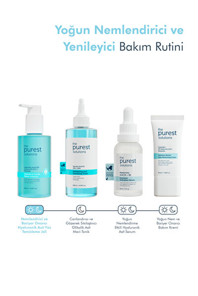 The Purest Solutions Kuru ve Karma Ciltler için Nemlendirici ve Bariyer Onarıcı Temizleme Jeli 200 ml