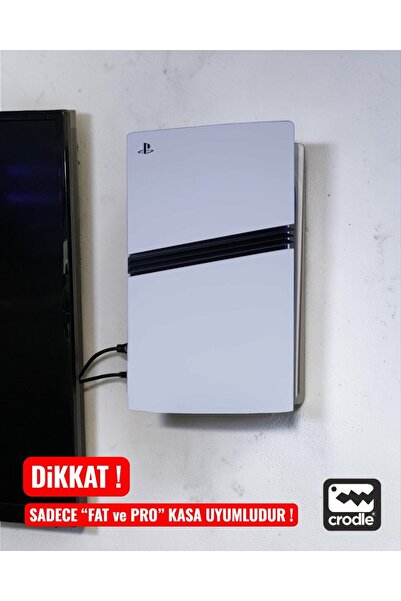 Crodle Ps5 Pro için Duvar Montaj Standı Yerden Tasarruf Rahat Hava Akışı Gami...