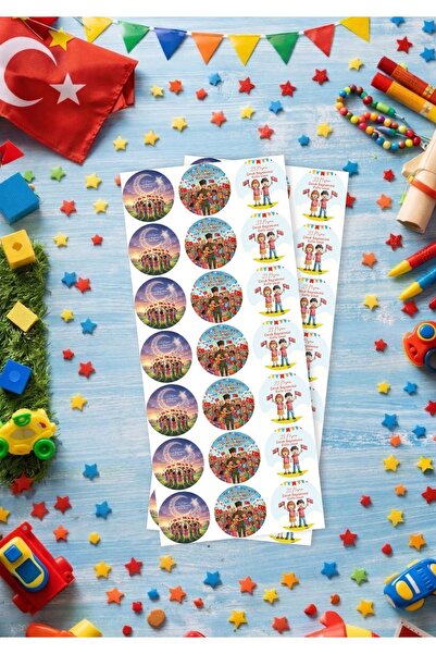 Miona Sticker 23 Nisan Temalı 21 Adet (1 sayfa)