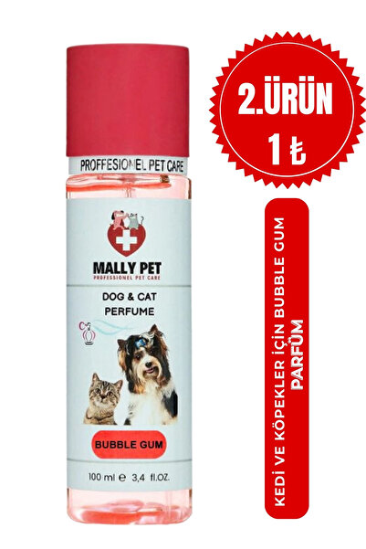 MALLY PET PROFESSIONEL PET CARE Bubble Gum Kokulu Kedi ve Köpek Parfümü 100 Ml