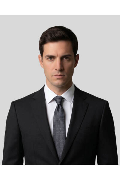 1001 Kravat Self Patterned Thin Tie