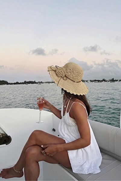 keisy Χειροποίητο Πλεκτό Ψάθινο Καπέλο Premium Bucket