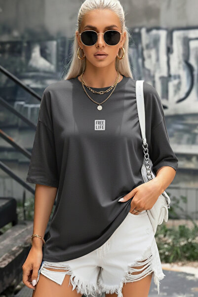 Teenage Millionaire Γυναικείο μπλουζάκι Salas Smoked Crew Neck Oversize Women...