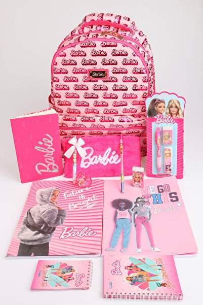 Barbie YENİ SEZON LİSANSLI "ICONIC MONOGRAM COLLECTION" BÜYÜK BOY OKUL VE TÜY...