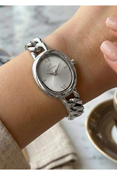 Homies Women's Silver Metal Cord Wristwatch with 2 Year Warranty
