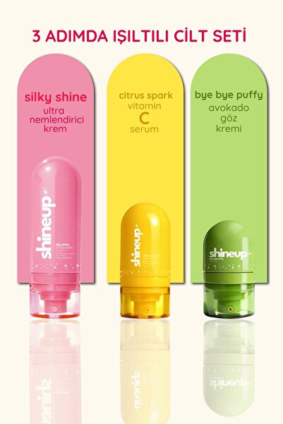 shineup Silky Shine Nemlendirici Yüz Kremi ve Citrus Spark Vitamin C Serum Al...