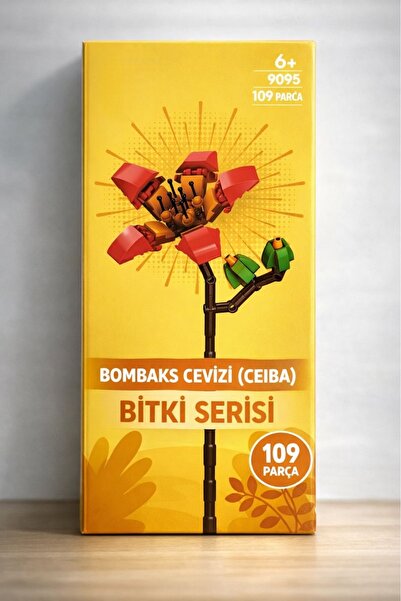 ZİVENTA نموذج زهرة زخرفية من ليجو هدية لعبة بناء على شكل زهرة لا تذبل 109 قطع...