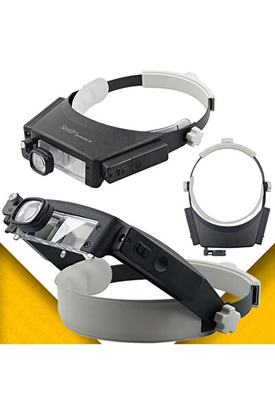 Sevgift 81007P عدسة مكبرة لرأس المجوهرات مع ضوء LED