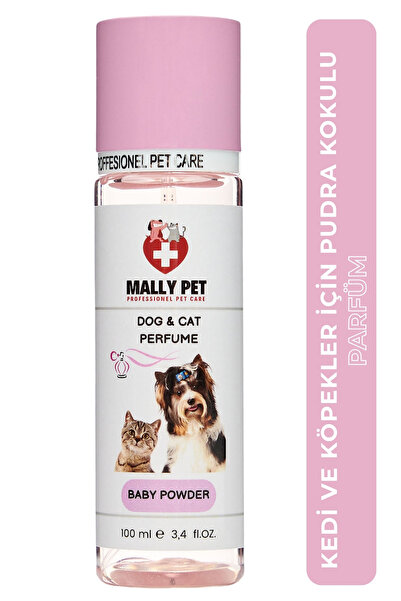 MALLY PET PROFESSIONEL PET CARE Bebek Pudrası Kokulu Kedi Ve Köpek Parfümü 10...