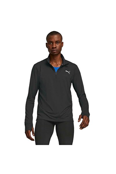 Puma Ανδρική φόρμα RUN FAVORITE 1/4 ZIP M BLACK