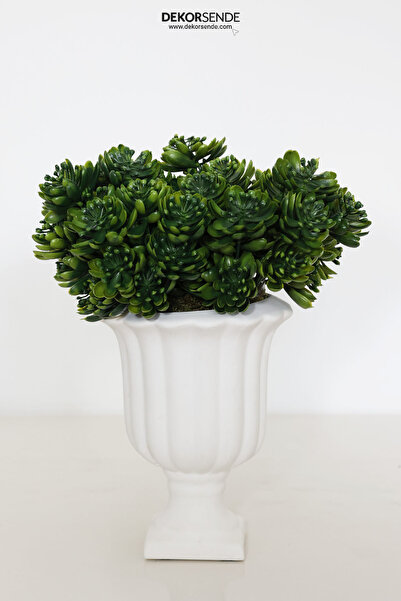 Dekorsende Τεχνητό συμπλέγματα παχύφυτων σκούρο πράσινο 30 εκ