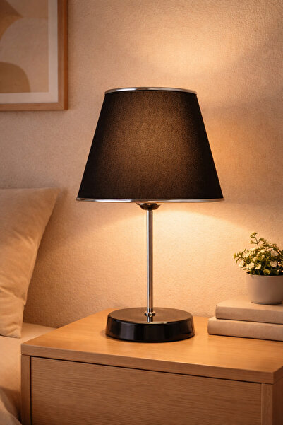 Abralight Slim Abajur Masa Lambası Siyah A90X