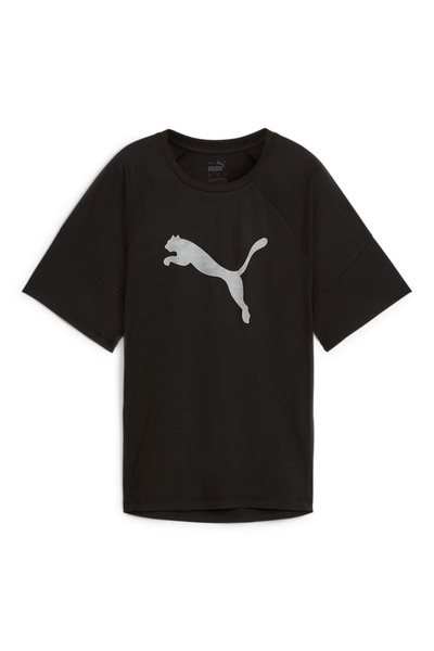 Puma Evostripe Γυναικείο Μαύρο T-Shirt σε Casual Στυλ 67787601