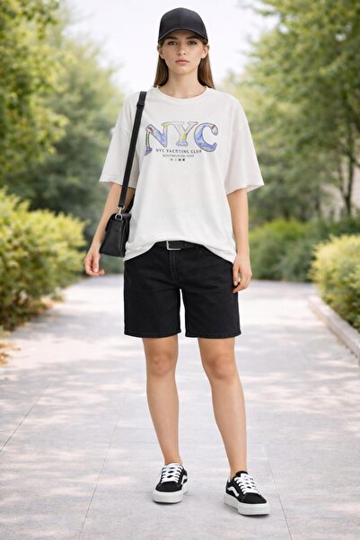 ALEXANDERGARDI Μπλουζάκι με κοντό μανίκι με στάμπα με φαρδύ λαιμό