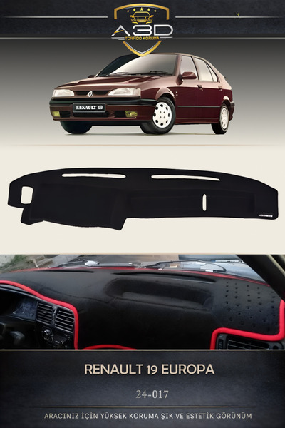 A3D TORPİDO KORUMA Renault 19 Europa Front Chest Panel Dashboard Protection P...