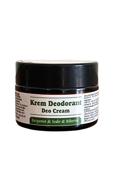 Olivya Dükkan Doğal Krem Deodorant - Bergamot, Sedir ve Biberiye (Alüminyumsu...