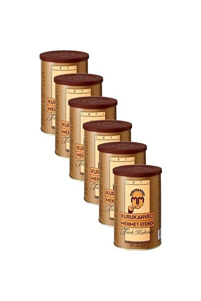 Mehmet Efendi Kurukahveci Türk Kahvesi 250 Gr x 6